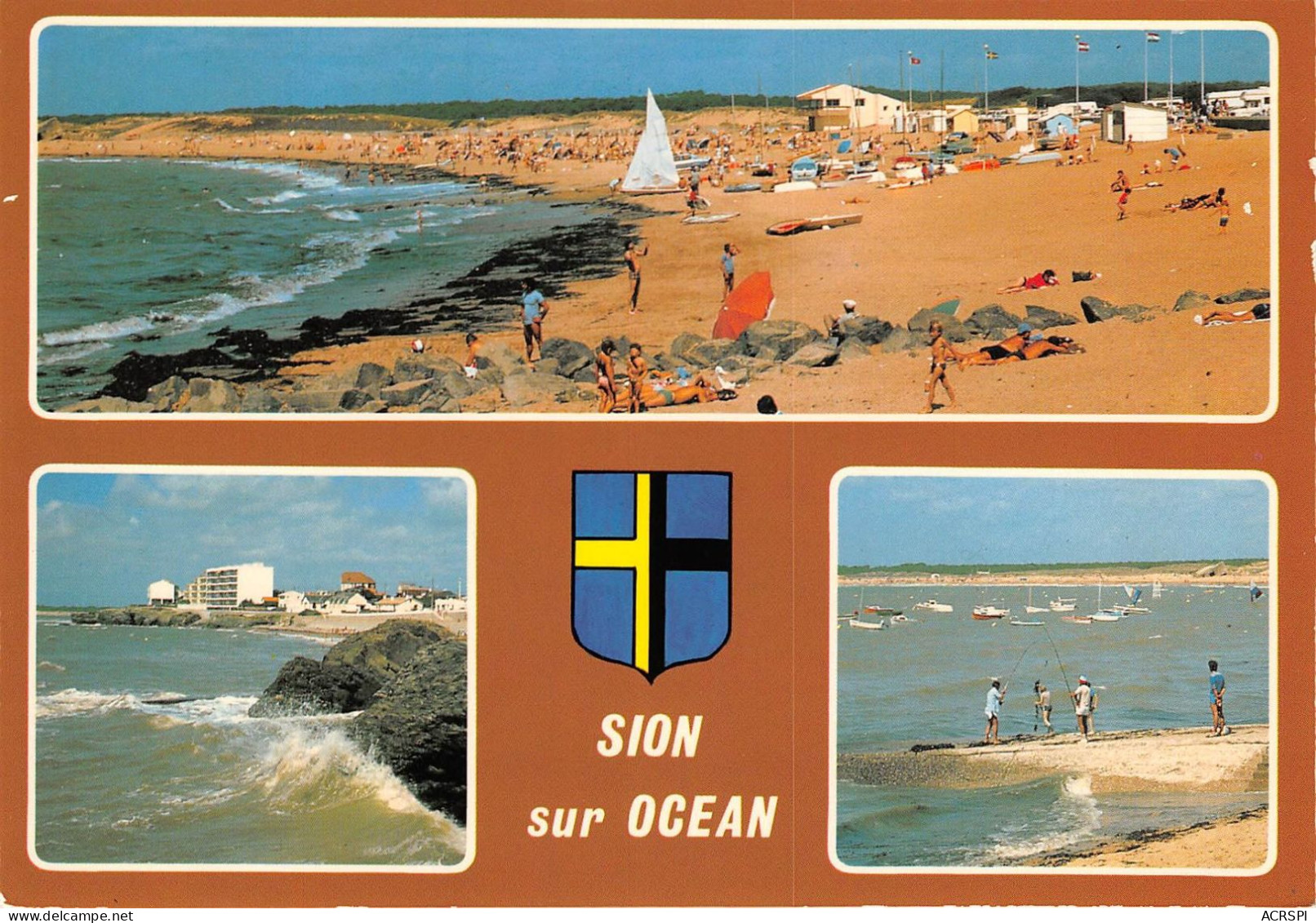 SAINT HILAIRE DE RIEZ SION SUR L OCEAN Les Plages 2(scan Recto-verso) MA828 - Saint Hilaire De Riez