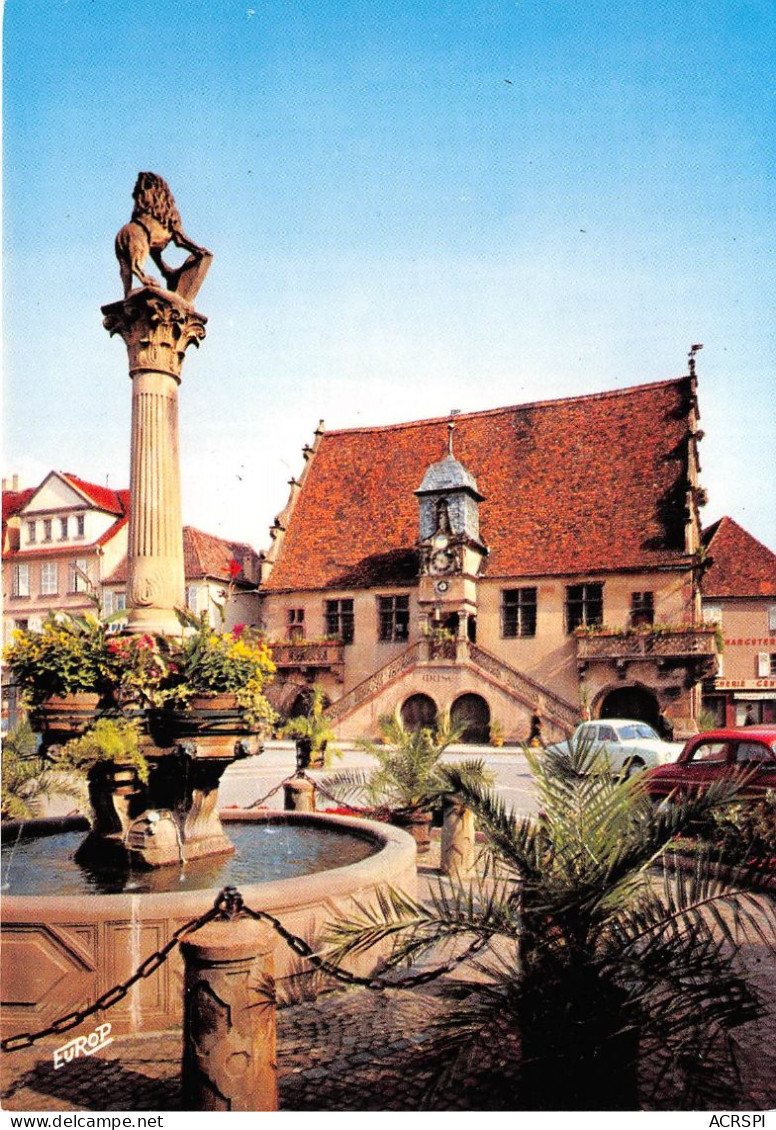 MOLSHEIM Sur La Place De L Hotel De Ville La Fontaine Monumentale Et Le Metzig Adifice Du XVIe 1(scan Recto-verso) MA820 - Molsheim