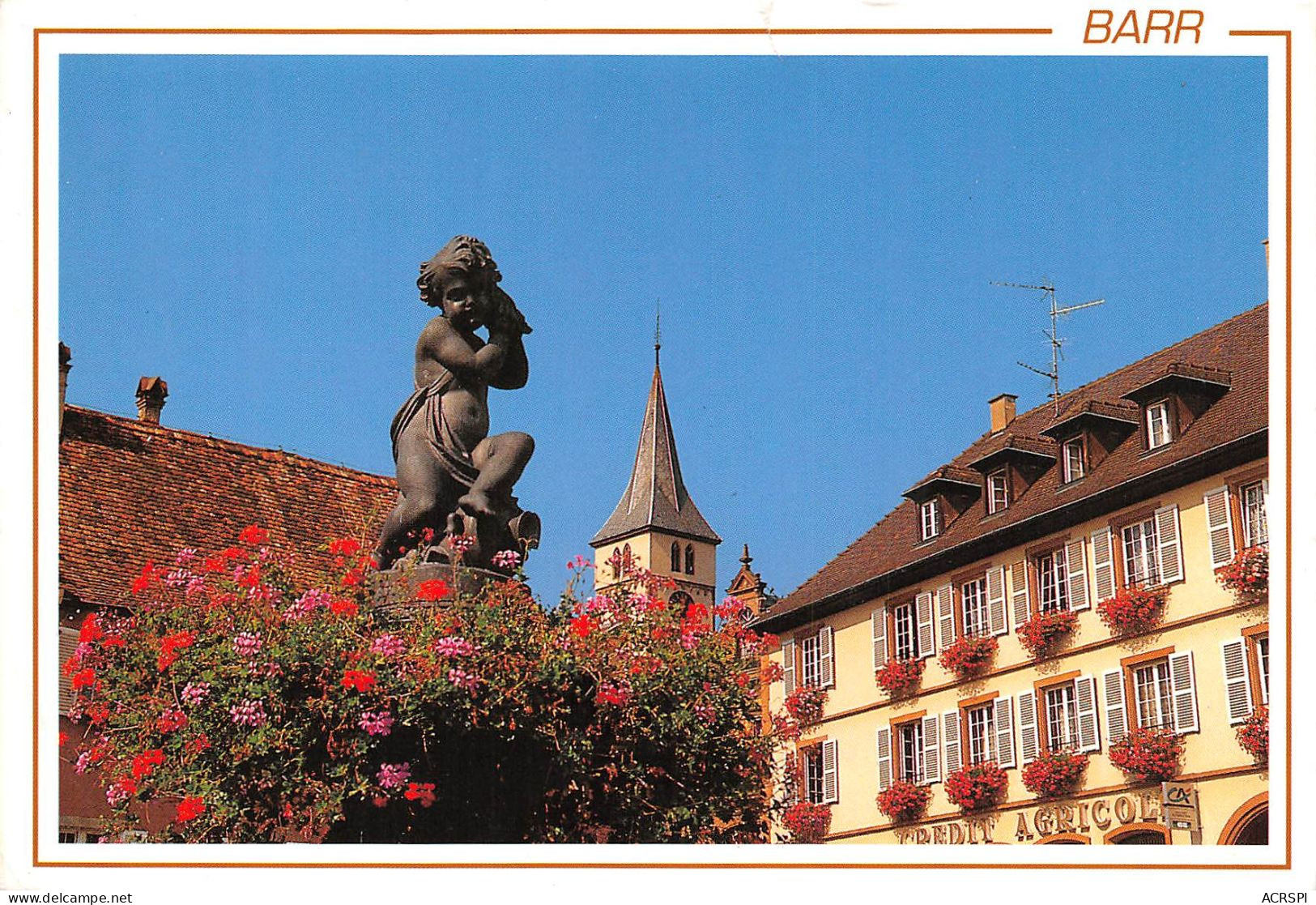 BARR Place De La Mairie La Fontaine De L Ange 17(scan Recto-verso) MA820 - Barr