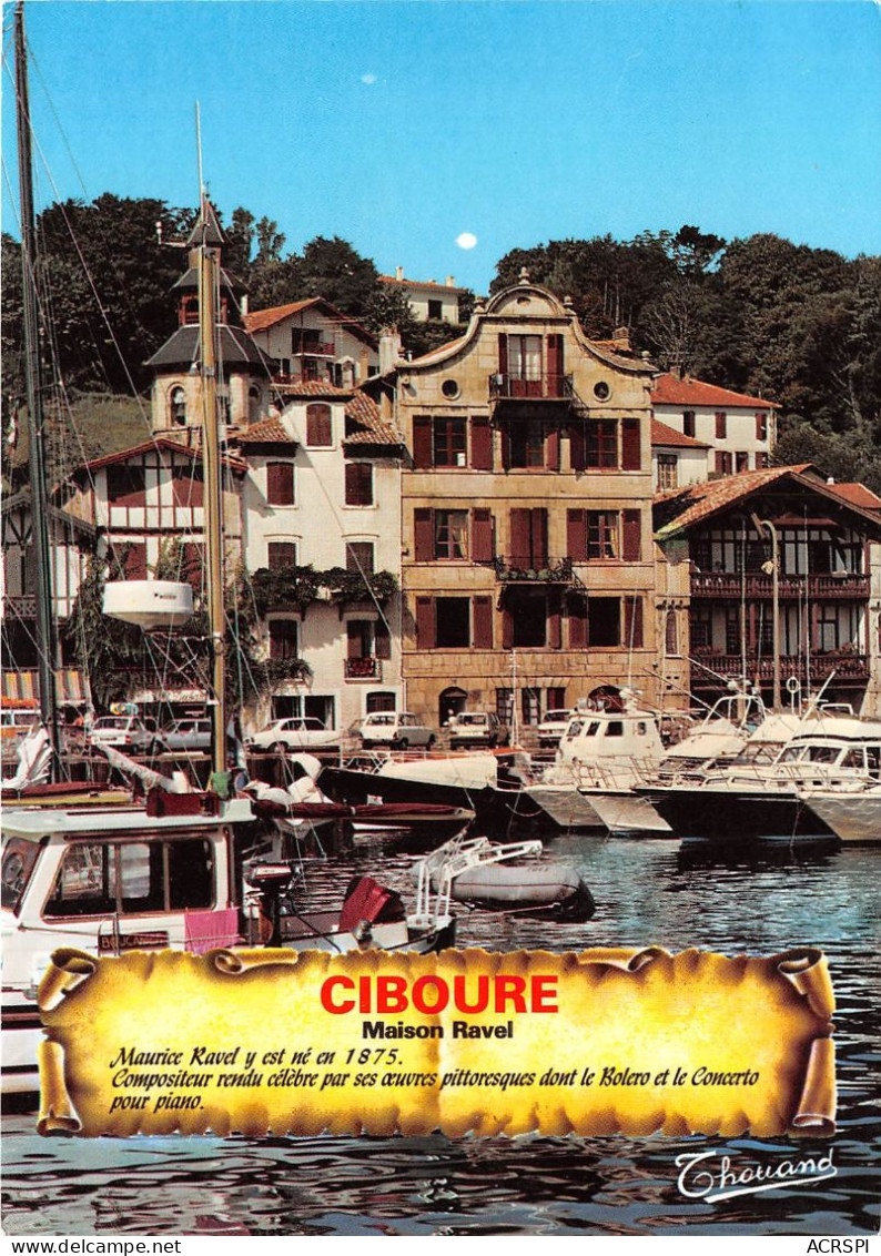 CIBOURE Le Port De Plaisance Et La Maison De Ravel 29(scan Recto-verso) MA818 - Ciboure