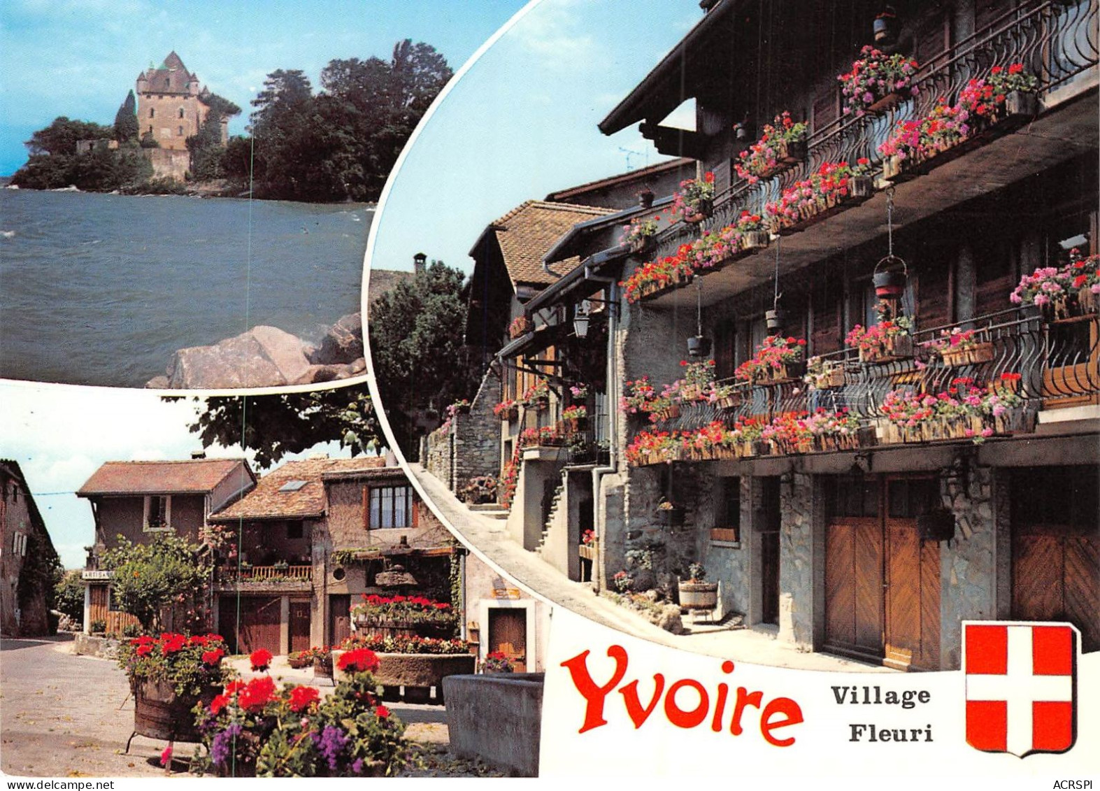 YVOIRE Village Medieval Fleuri Au Bord Du Lac Leman 14(scan Recto-verso) MA833 - Yvoire