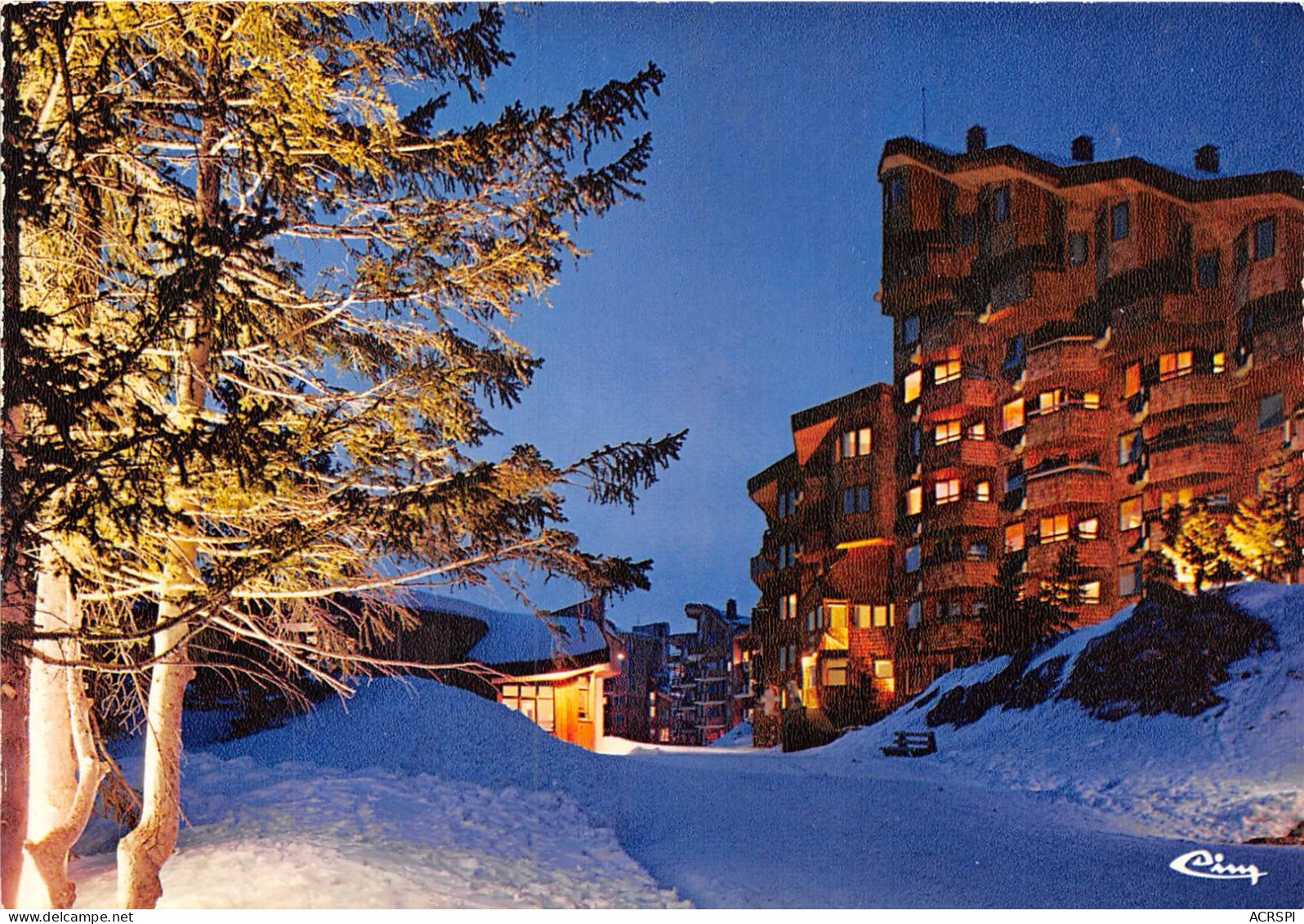 AVORIAZ MORZINE Alt 1000 2300m Station Sans Voitures Le Thuya Le Soir 23(scan Recto-verso) MA833 - Avoriaz