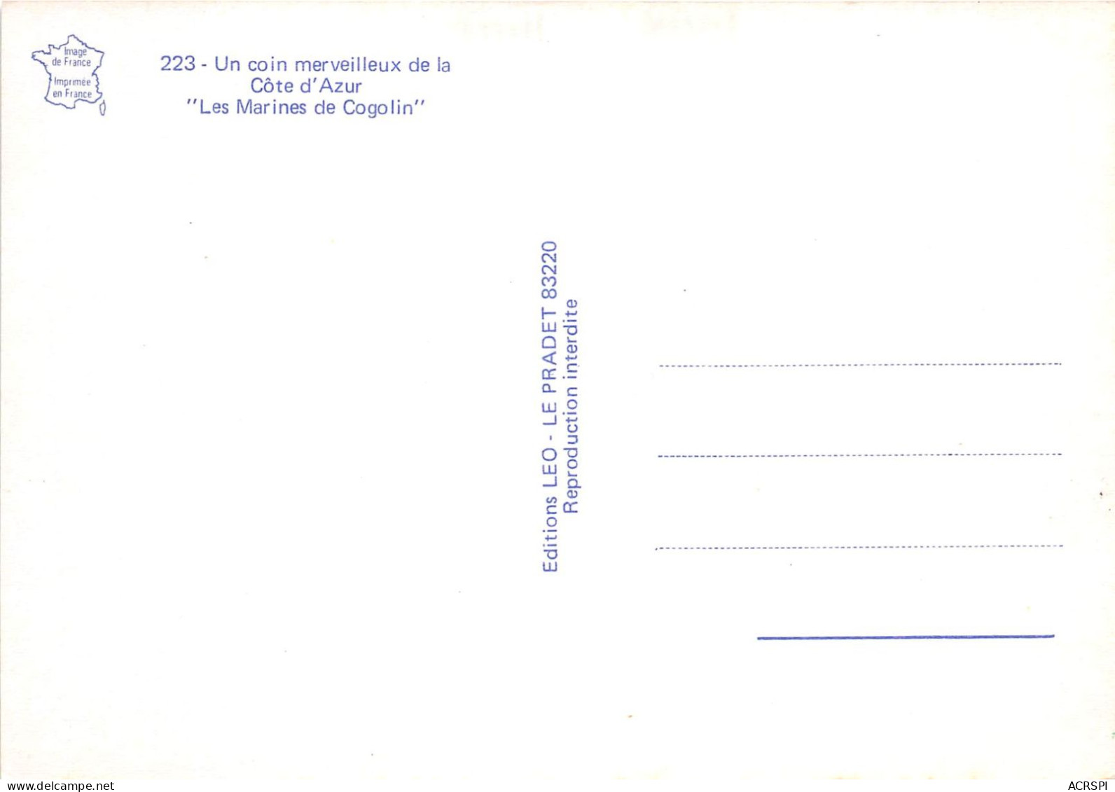 Les Marines De COGOLIN 28(scan Recto-verso) MA852 - Cogolin