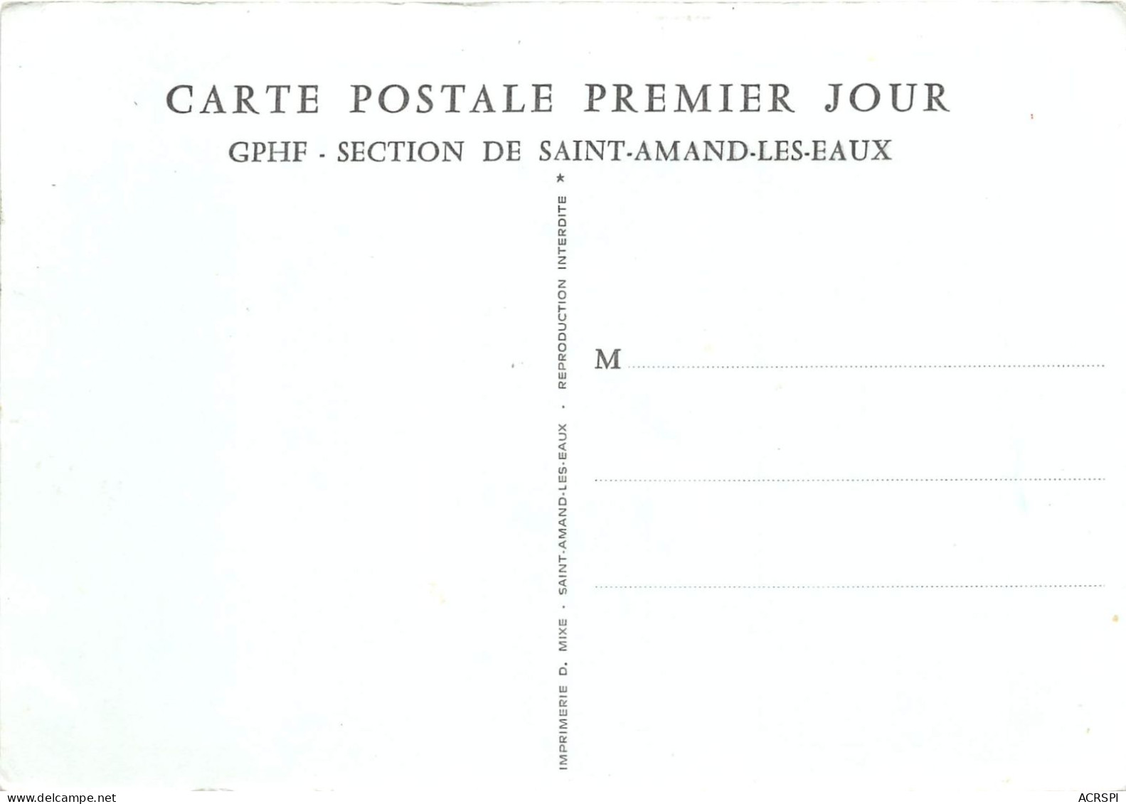 Vue De L Abbaye De SAINT AMAND D Apres Le Tableau Peint Au XVIIIe Siecle 4(scan Recto-verso) MA881 - Saint Amand Les Eaux