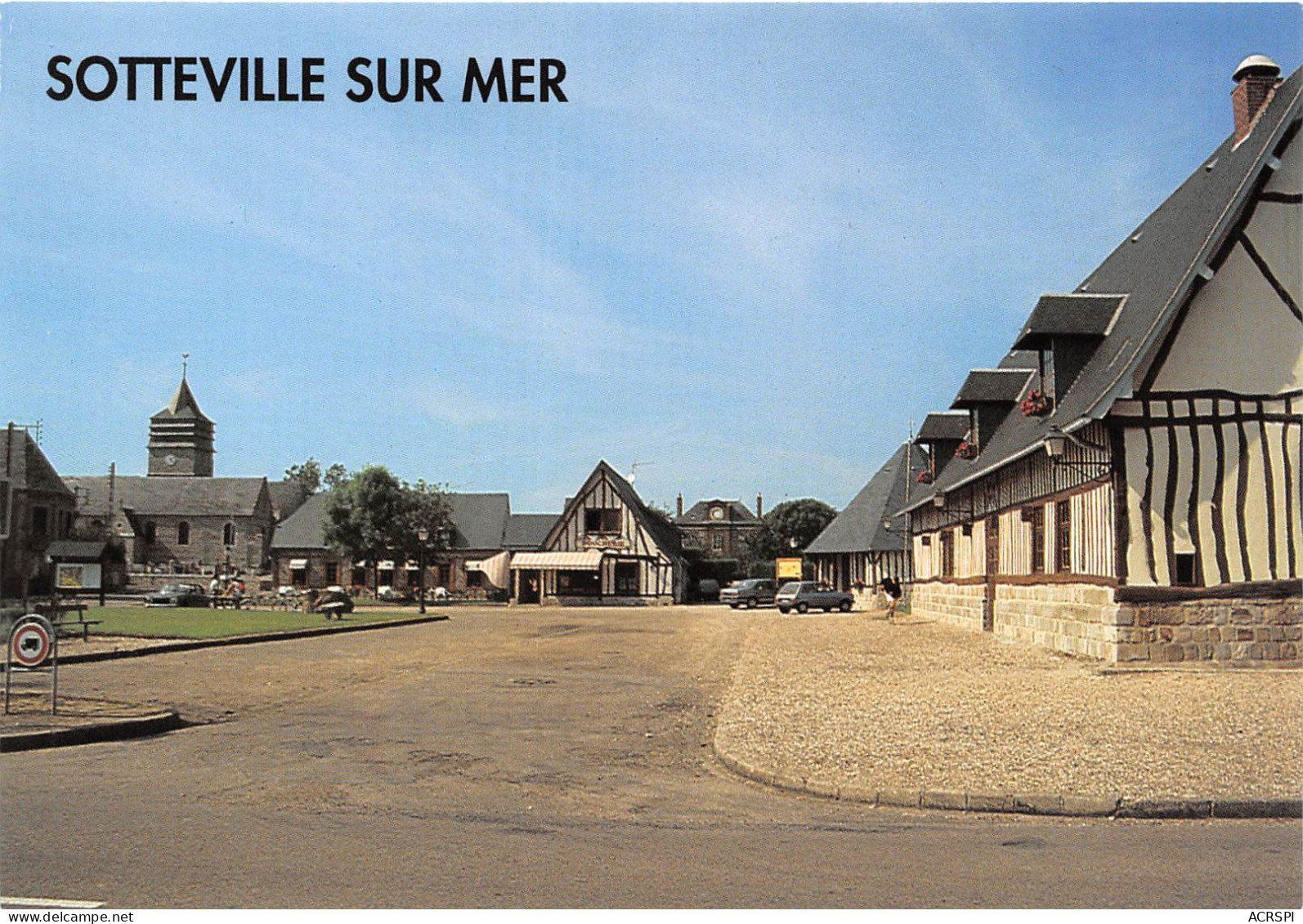 SOTTEVILLE SUR MER Le Centre Du Bourg Et Sa Place 11(scan Recto-verso) MA873 - Sotteville Les Rouen