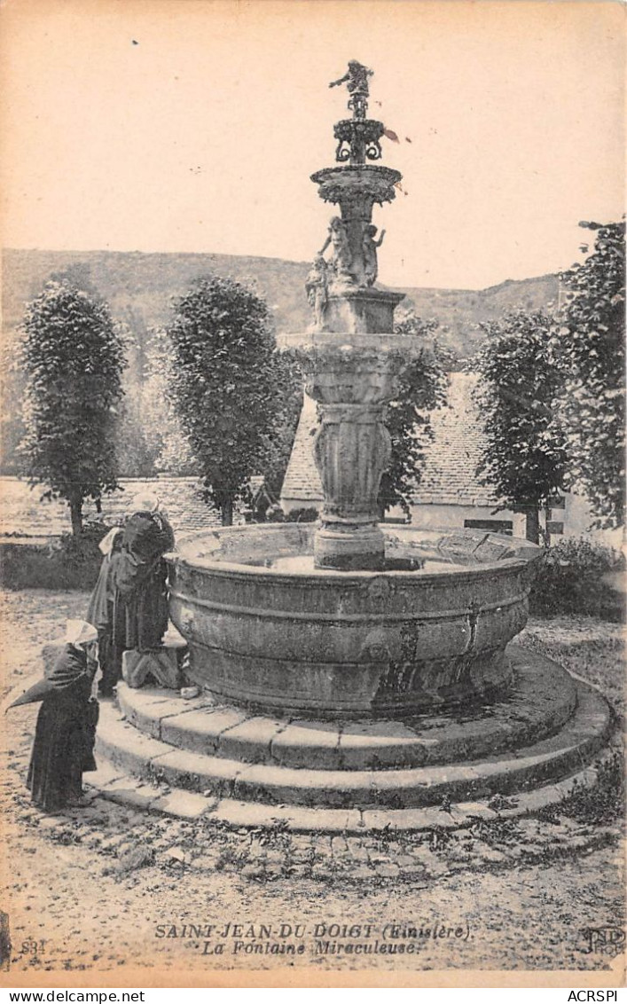 SAINT JEAN DU DOIGT La Fontaine Miraculeuse 32(scan Recto-verso) MA870 - Saint-Jean-du-Doigt