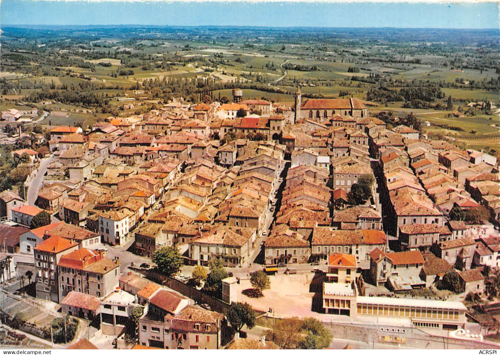 MONFLANQUIN Vue Generale Aerienne 25(scan Recto-verso) MA891 - Monflanquin