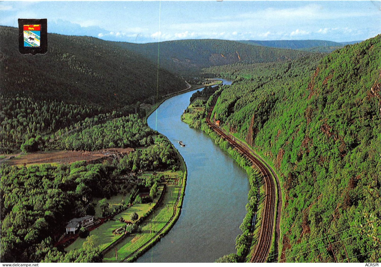 Panorama Sur La Meuse Depuis Le Mont Malgre Tout A REVIN 4(scan Recto-verso) MA888 - Revin