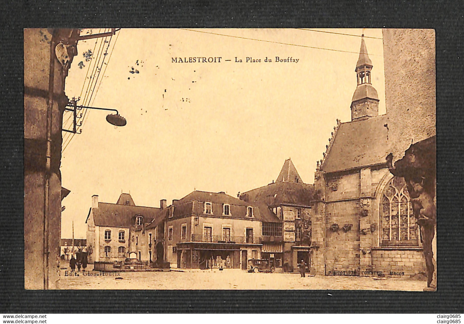 56 - MALESTROIT - La Place Du Bouffay - 1934 - Malestroit