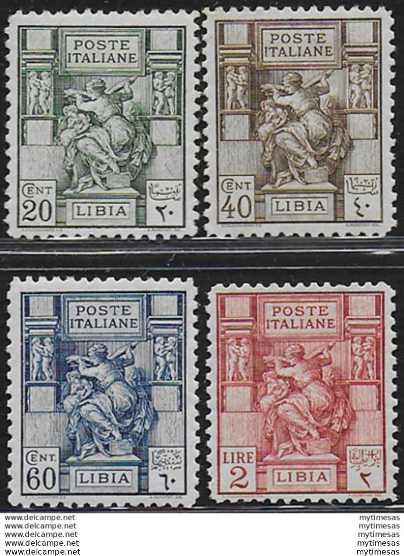 1926-29 Libia Sibilla D. 11 4v. Bc. MNH Sassone N. 54/57 - Unclassified