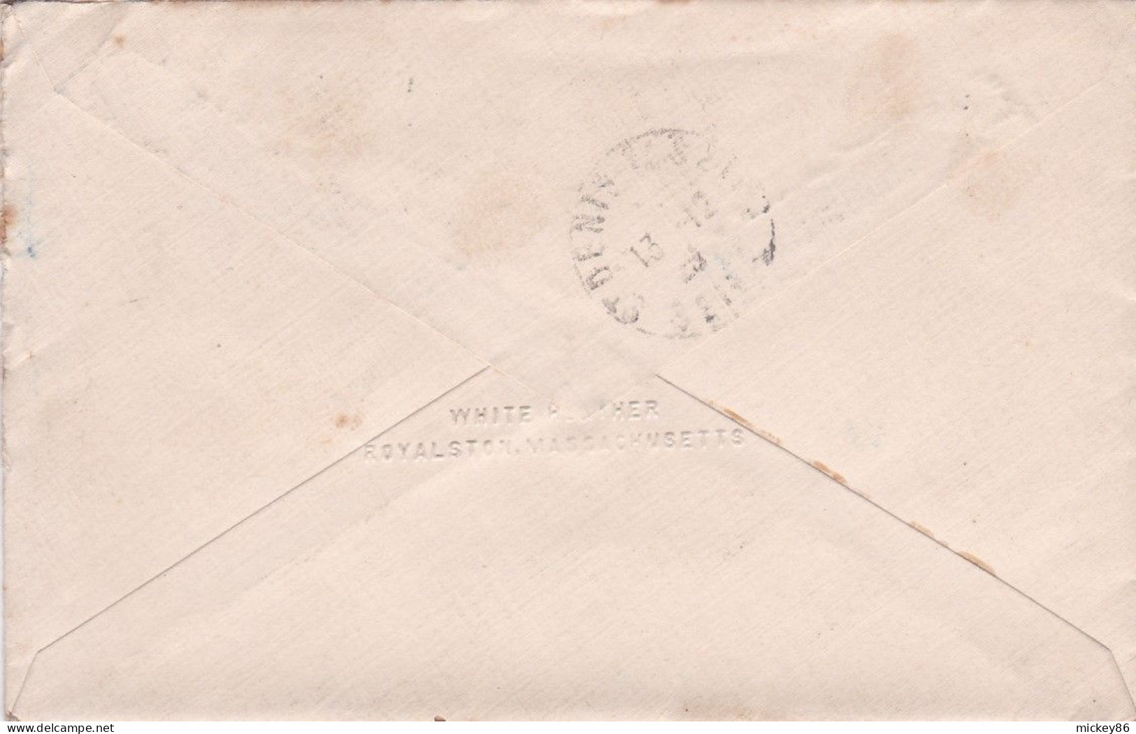 Etats-Unis --1928--lettre BOSTON (Mass) Pour SAINT DENIS (France).timbre,cachet Mécanique  2 DEC 1928 - Briefe U. Dokumente