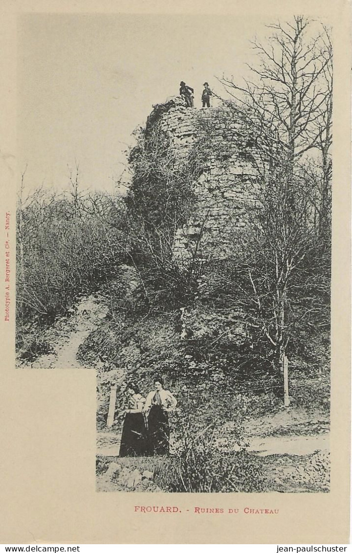 54  - Frouard - Ruines Du Château    ** CPA Vierge Et Animée   ** - Frouard