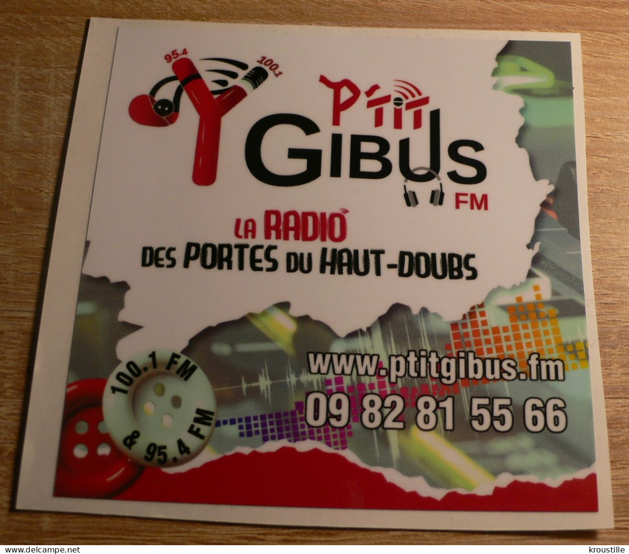 AUTOCOLLANT RADIO P'TIT GIBUS - Stickers