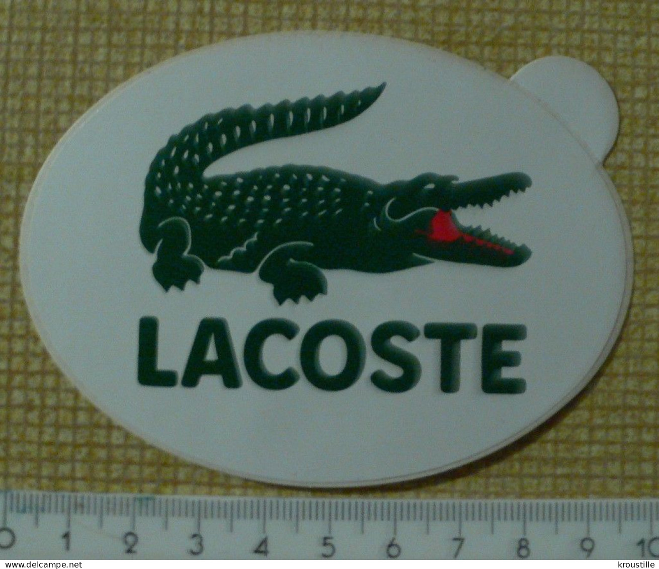 LOT DE 2 AUTOCOLLANTS LACOSTE - Stickers