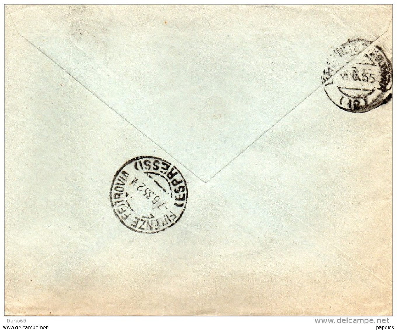 1935 LETTERA ESPRESSO CON ANNULLO VERONA + FIRENZE - Express Mail