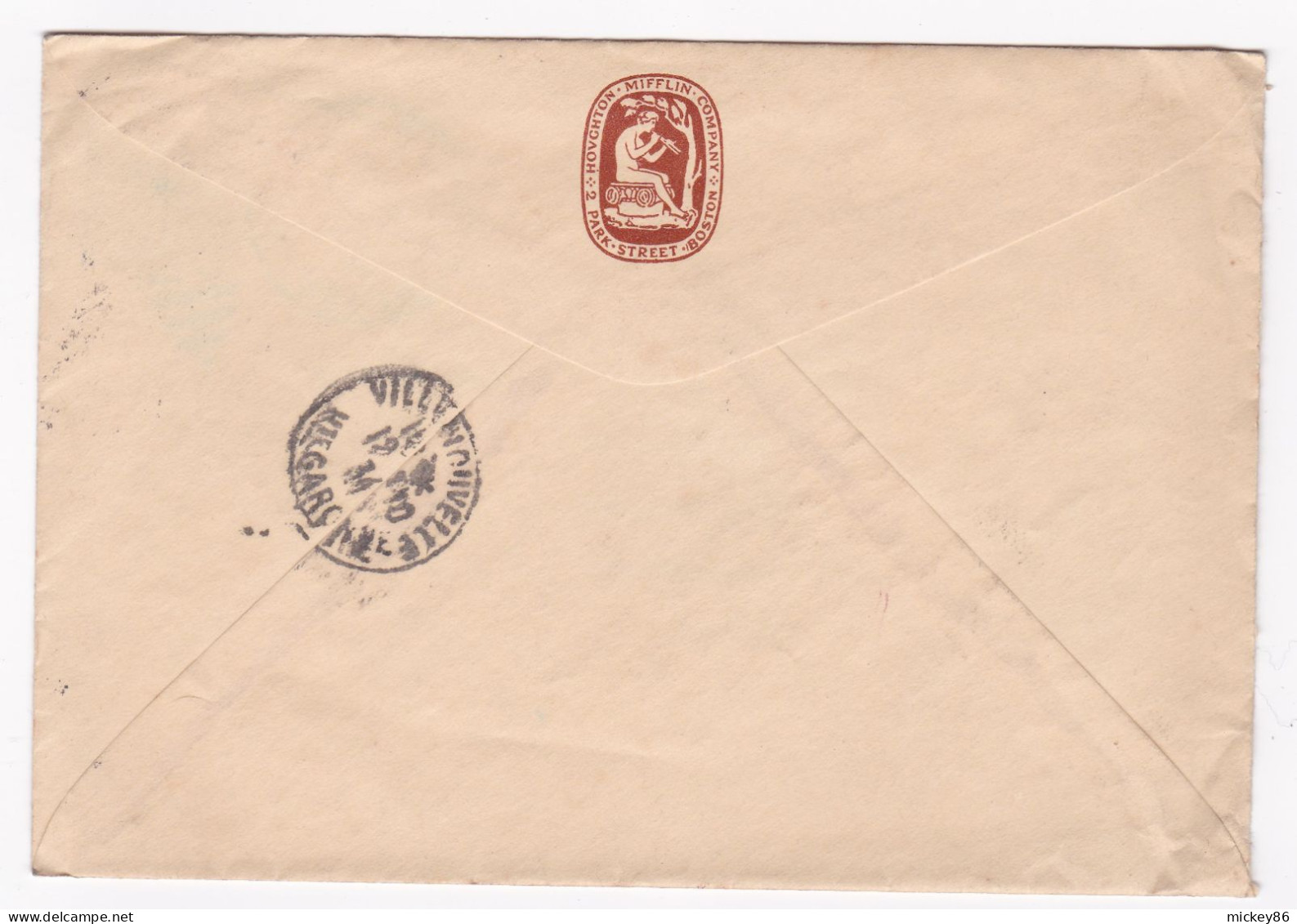 Etats-Unis --1934--lettre BOSTON FOREIGN (Mass) Pour VILLENOUVELLE (France).timbre,Beau Cachet  8 OCT 1934 - Briefe U. Dokumente