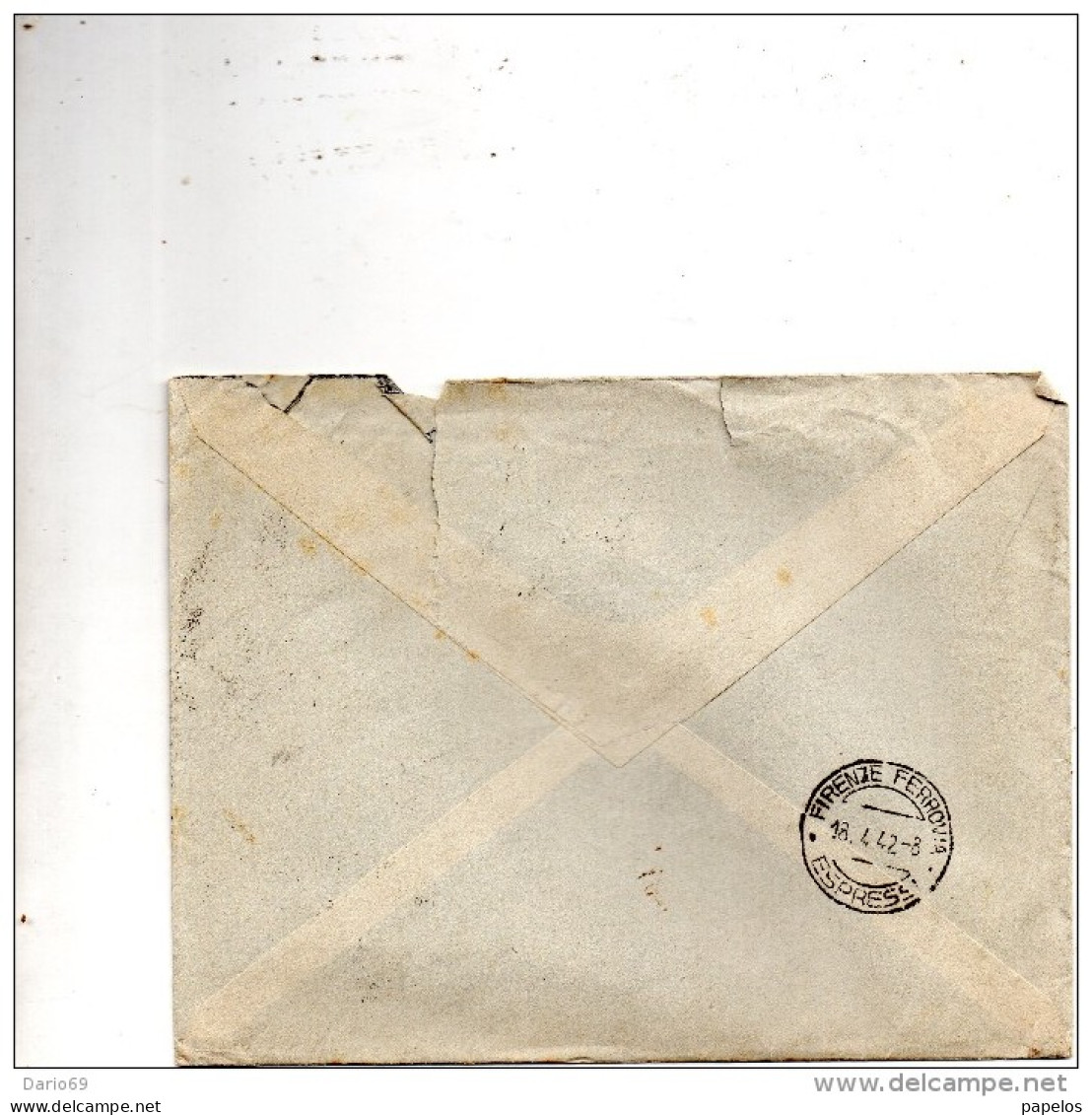 1942 LETTERA   ESPRESSA CON ANNULLO LA SPEZIA + SEGNATASSE FIRENZE - Express Mail