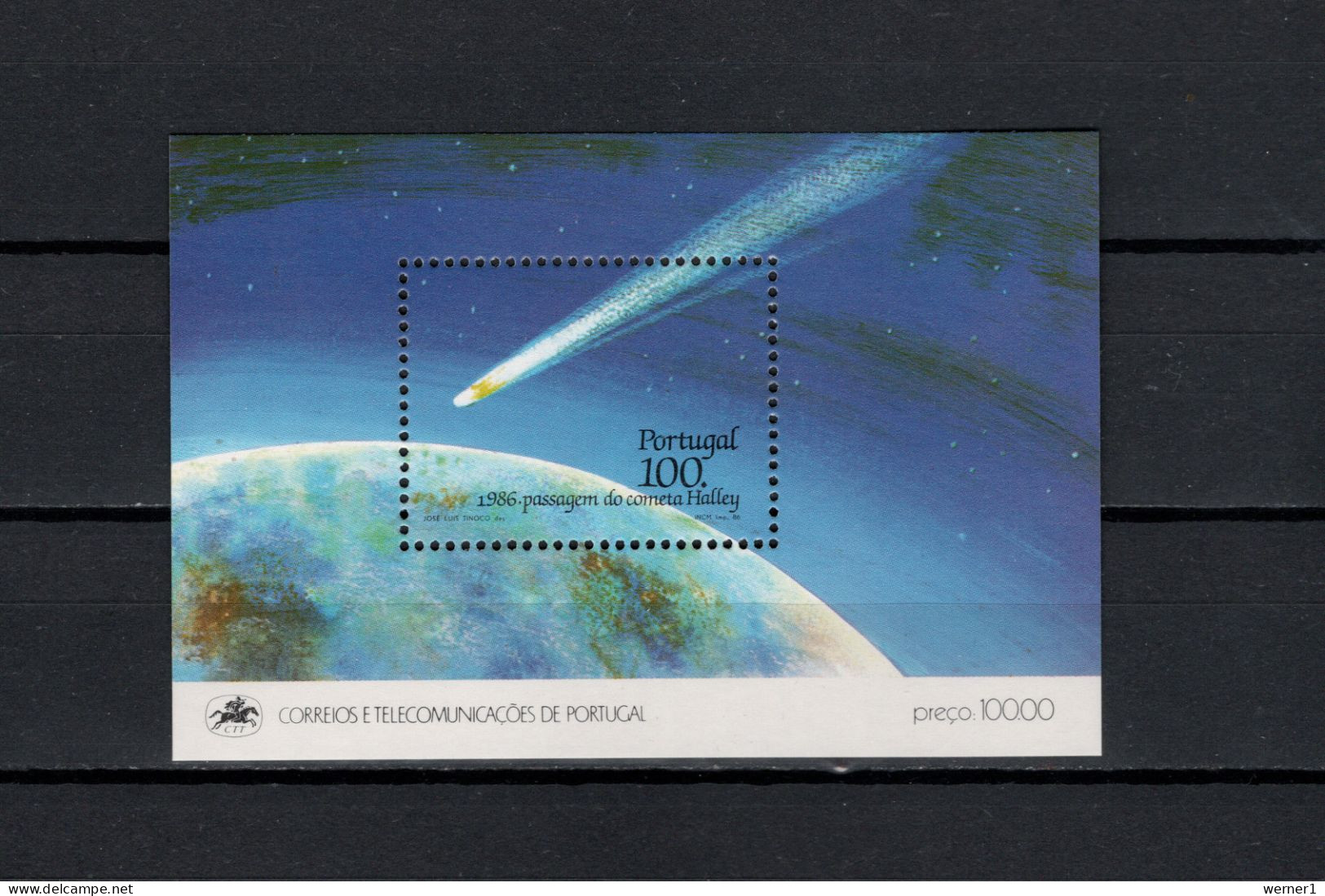 Portugal 1986 Space, Halley's Comet S/s MNH - Europa