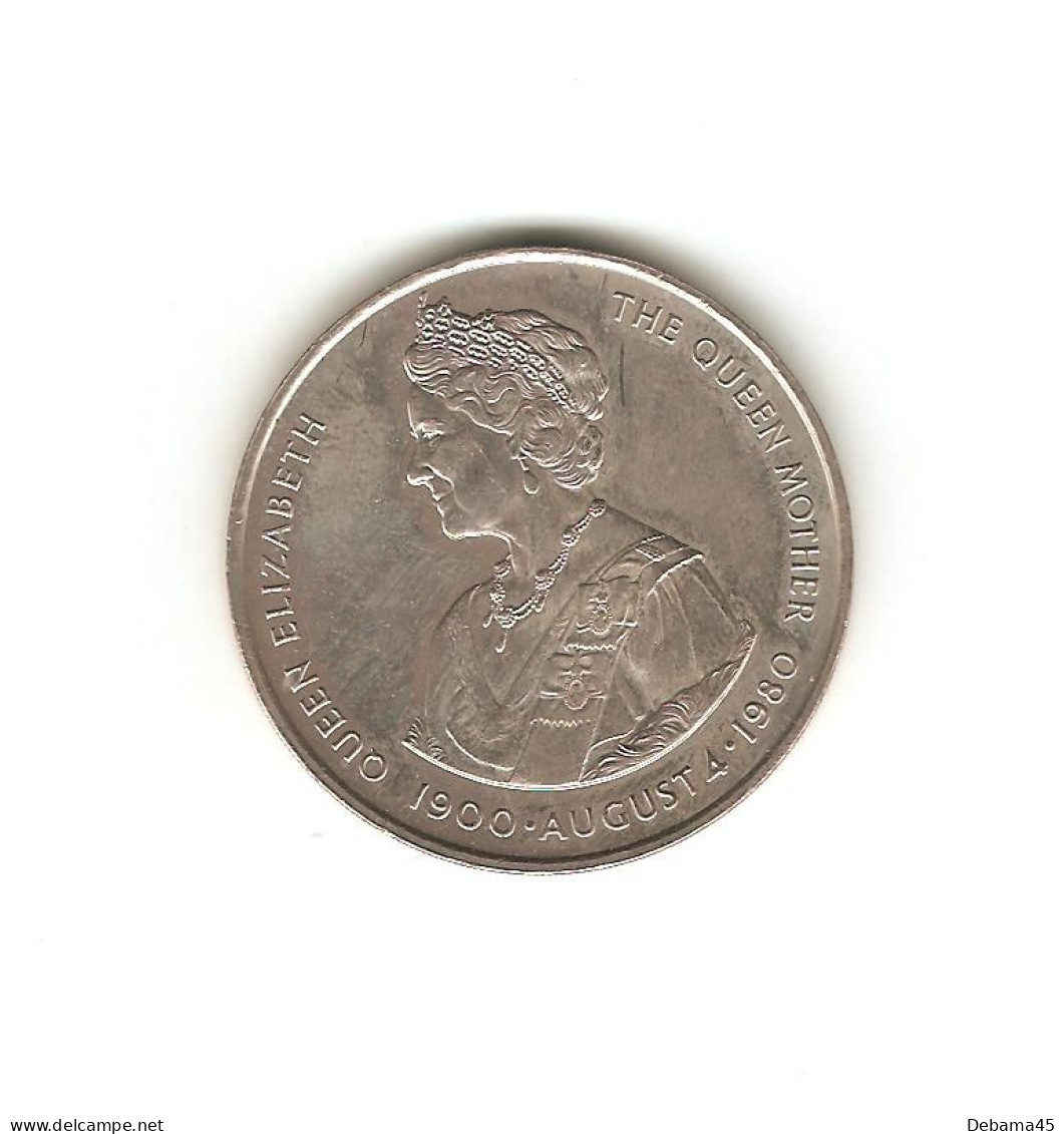 276/ FALKLAND (iles Malouines) : Elizabeth II : 50 Pence 1980 (copper-nickel - 28,39 Grammes) Queen Mother - Falklandinseln