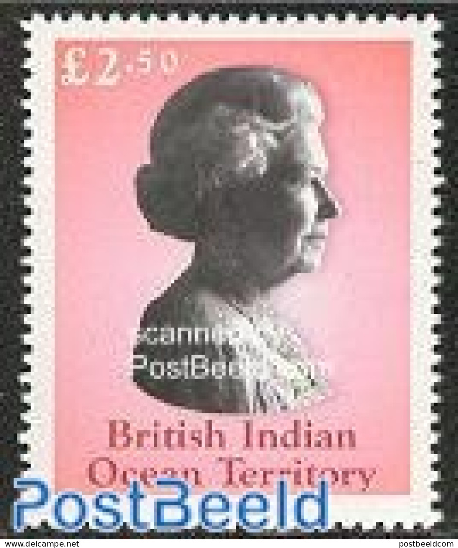 British Indian Ocean 2003 New Queens Head 1v, Mint NH, History - Kings & Queens (Royalty) - Königshäuser, Adel