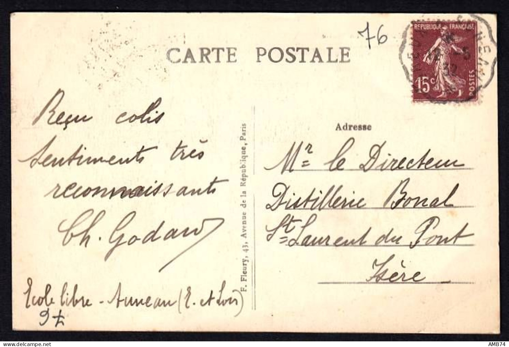 28-0014 - Carte Postale EURE ET LOIR (28) - AUNEAU - La Mairie - Auneau