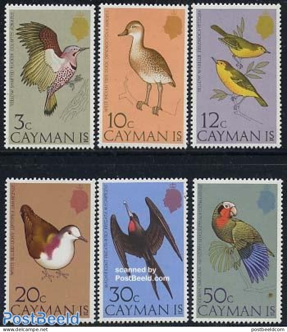 Cayman Islands 1975 Birds 6v, Mint NH, Nature - Birds - Hummingbirds - Caimán (Islas)