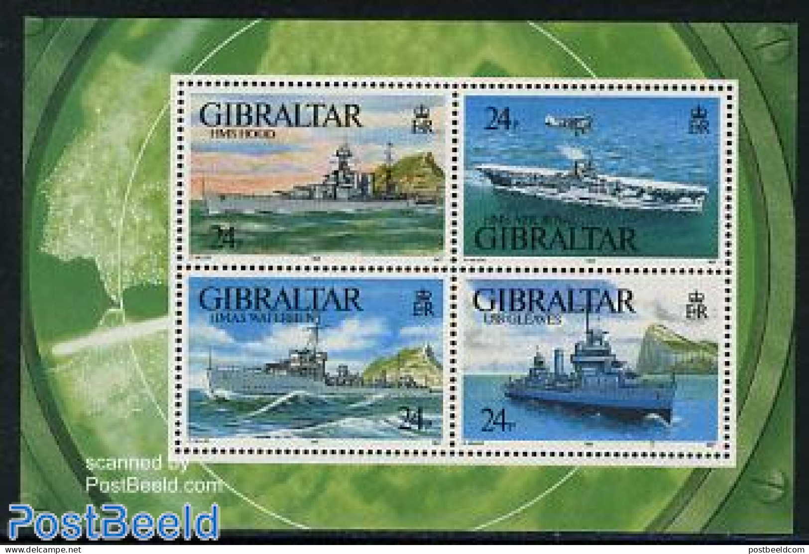 Gibraltar 1993 War Ships S/s, Mint NH, History - Transport - World War II - Aircraft & Aviation - Ships And Boats - Guerre Mondiale (Seconde)