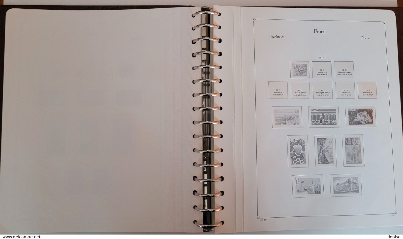 Album Pour Timbres De France - KABE Avec 68 Pages  - Année 1971 à 1983 - Binders With Pages