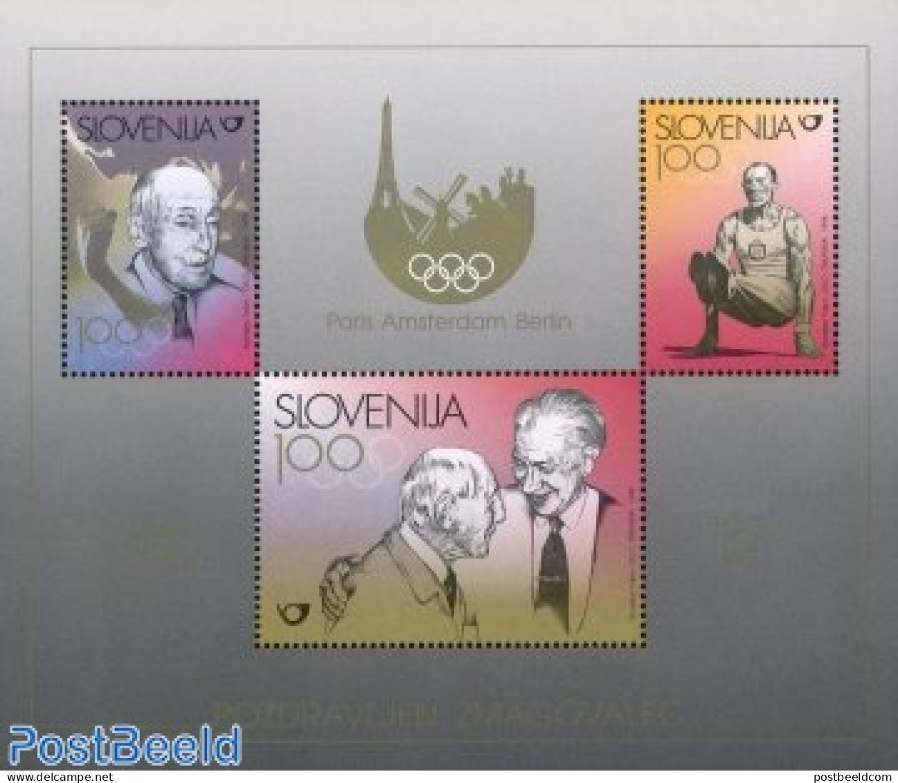 Slovenia 1998 Leon Stukeij S/s, Mint NH, Sport - Various - Olympic Games - Mills (Wind & Water) - Molinos