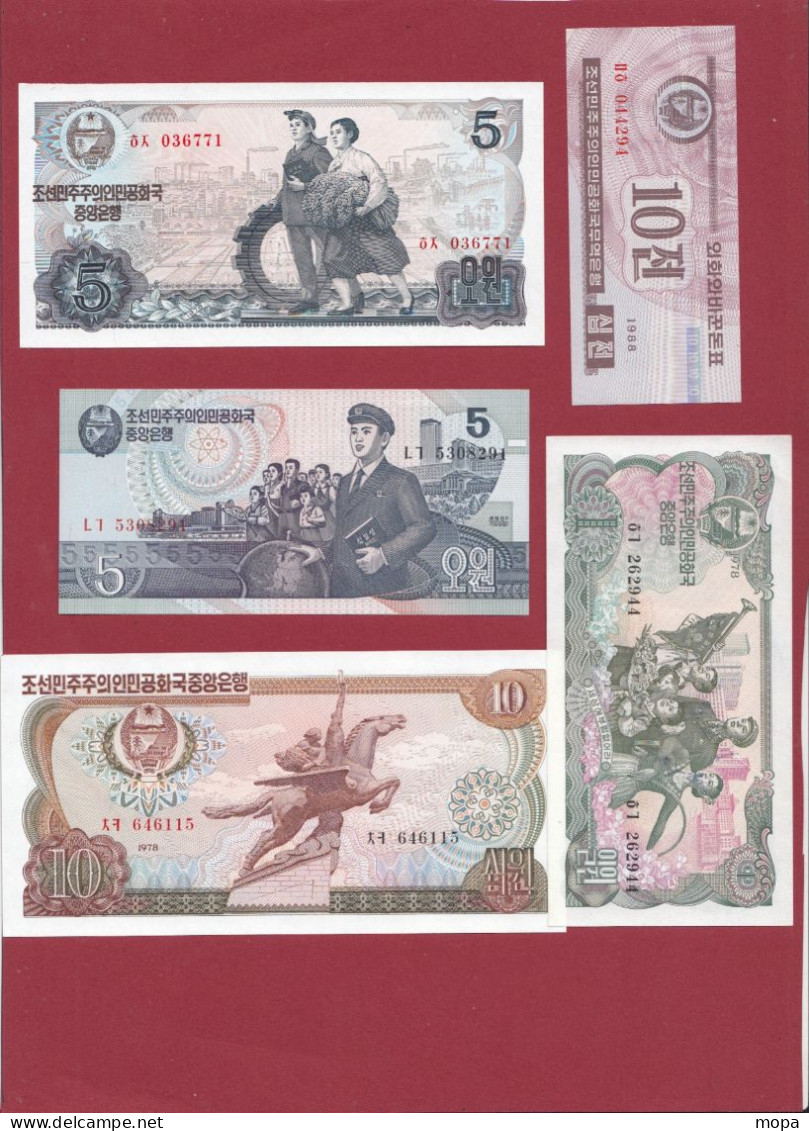 Corée Du Nord 14 Billets  En UNC - Corea Del Nord