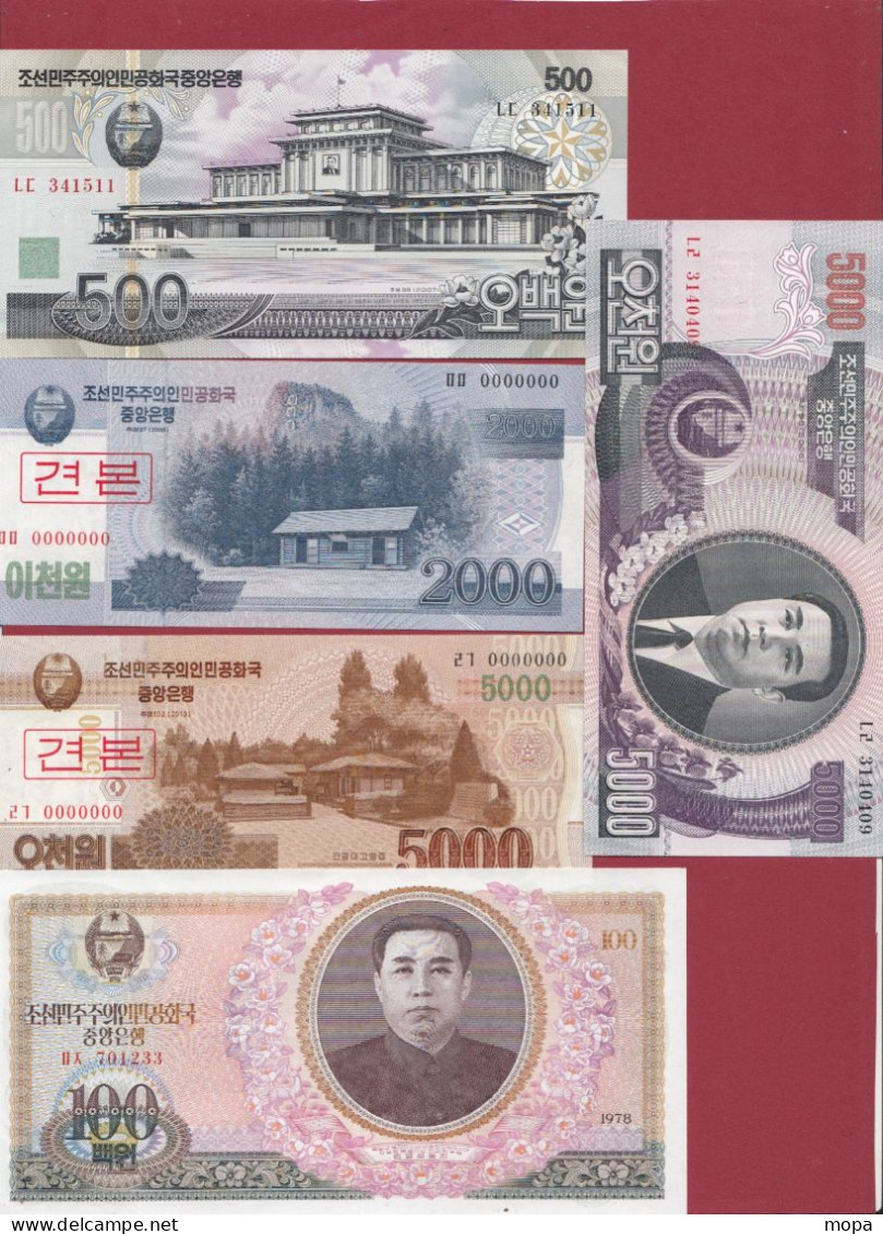 Corée Du Nord 14 Billets  En UNC - Corea Del Norte