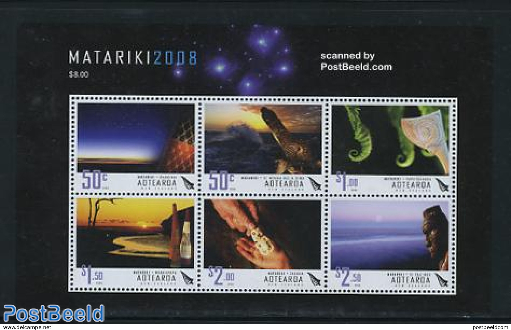 New Zealand 2008 Matariki 6v M/s, Mint NH - Unused Stamps