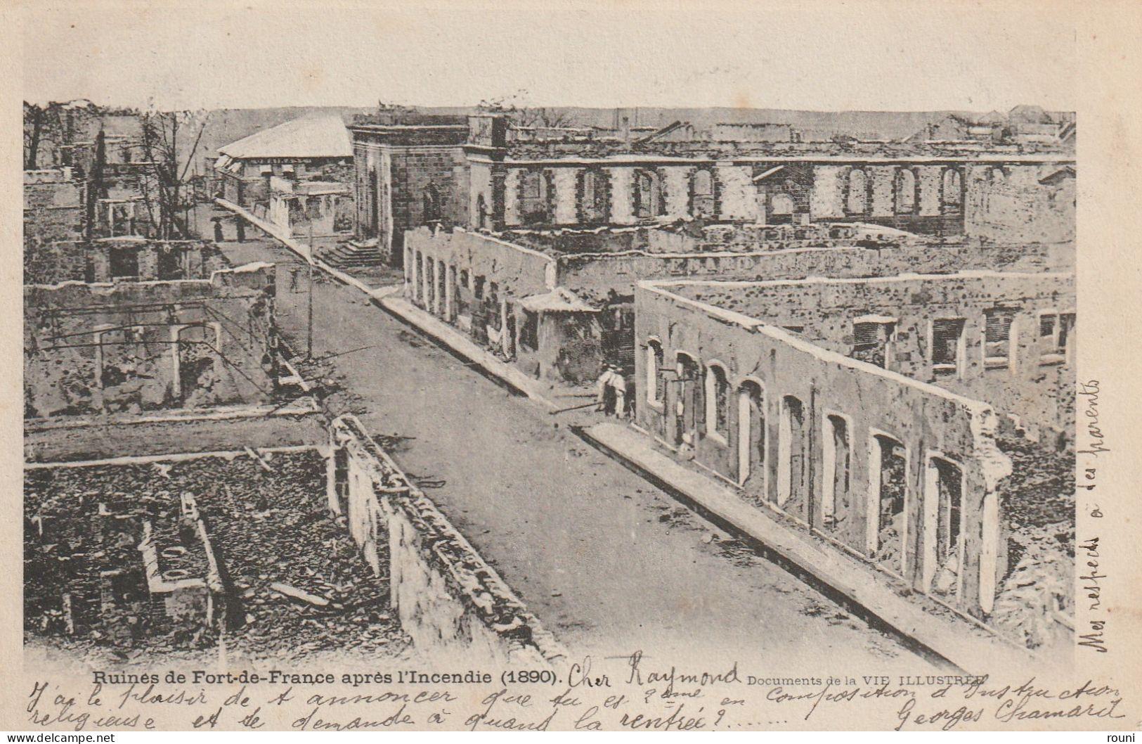 Ruines De Fort De France Après L'incendie (1890) - Fort De France