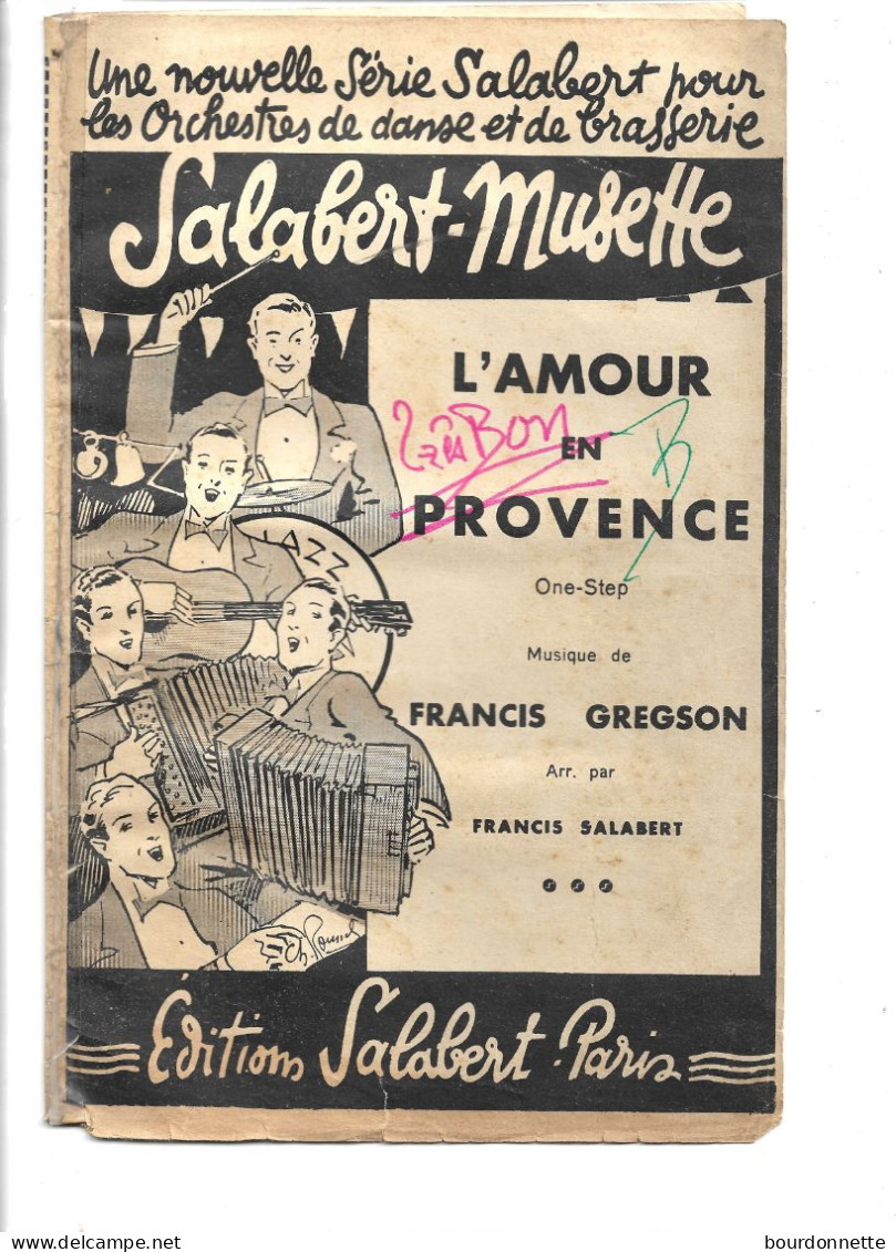 Partition Musicale - L'amour En Provence - Noten & Partituren