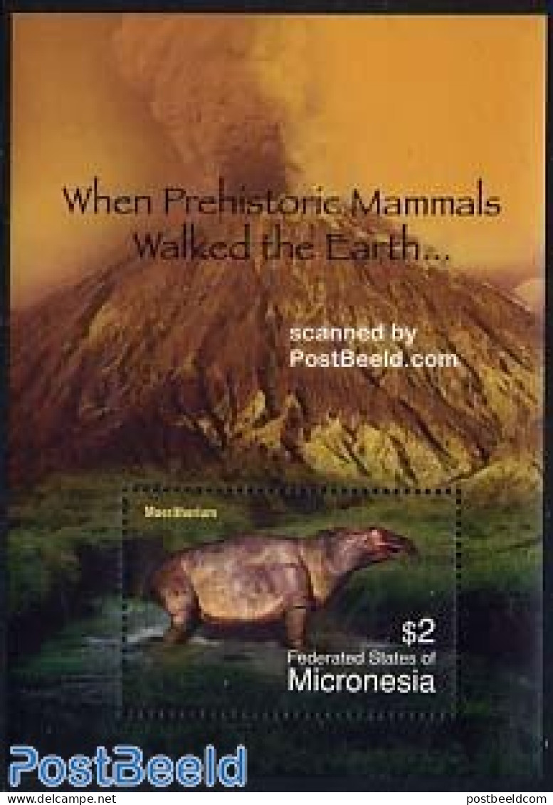 Micronesia 2004 Prehistoric Mammals S/s, Moeritherium, Mint NH, Nature - Prehistoric Animals - Prehistorisch