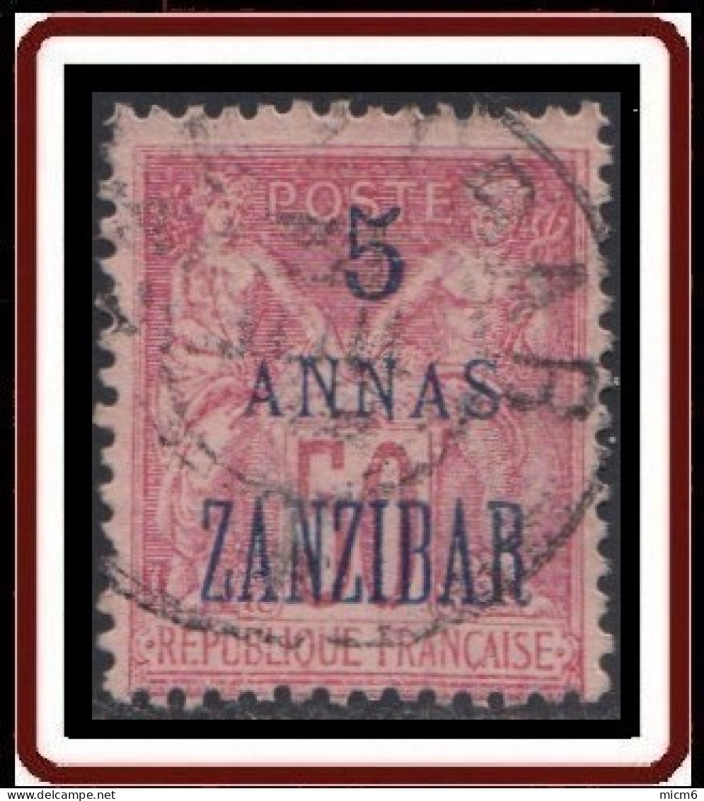 Zanzibar Bureau Français - N° 28 (YT) N° 44 (AM) Oblitéré. - Usados