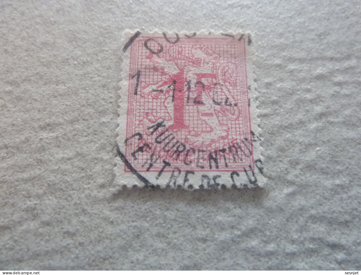 Belgique - Lion - 1f. - Rose - Oblitéré - Année 1950 - - Used Stamps