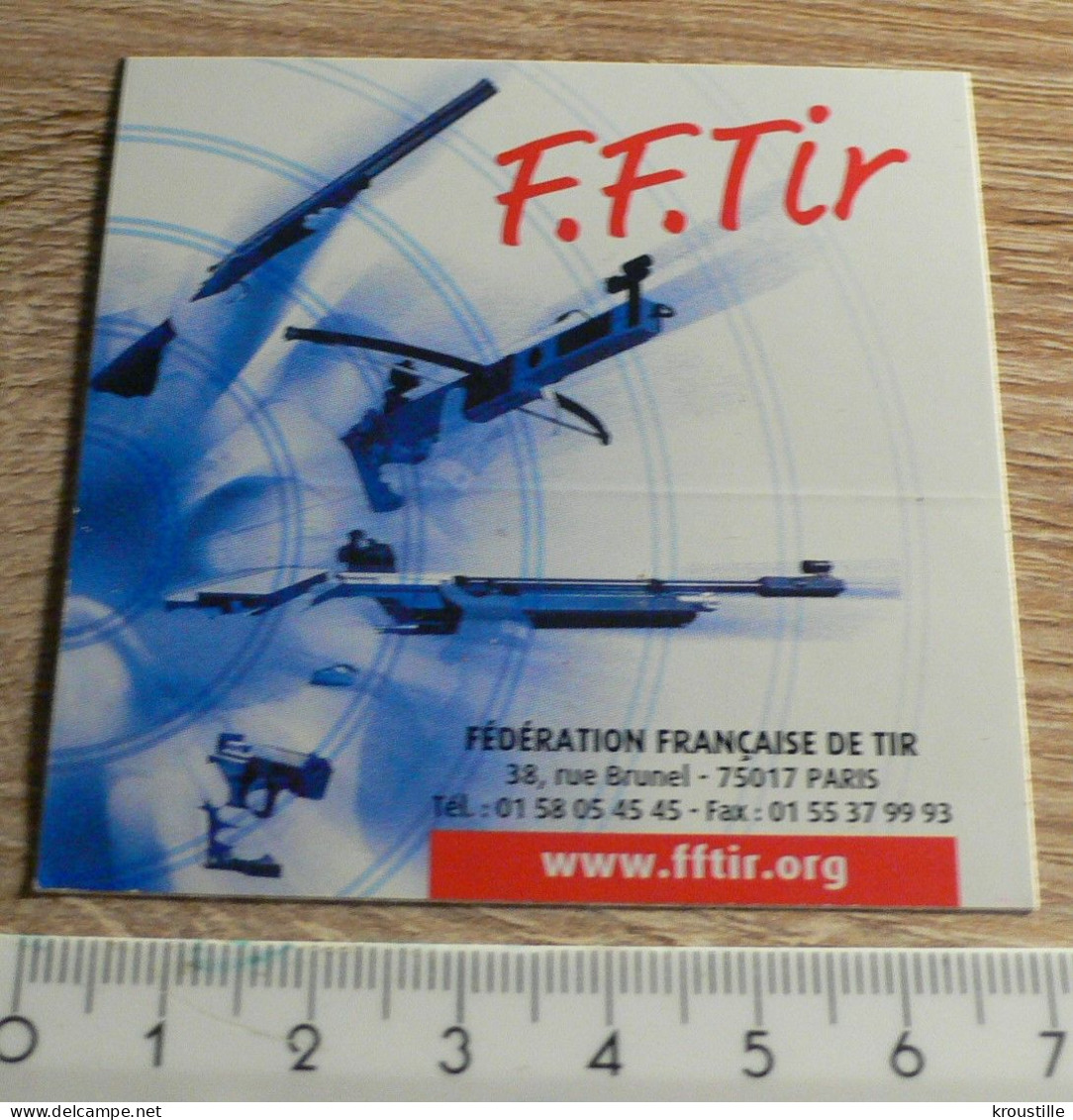 AUTOCOLLANT F.F TIR - CARRE - Autocollants