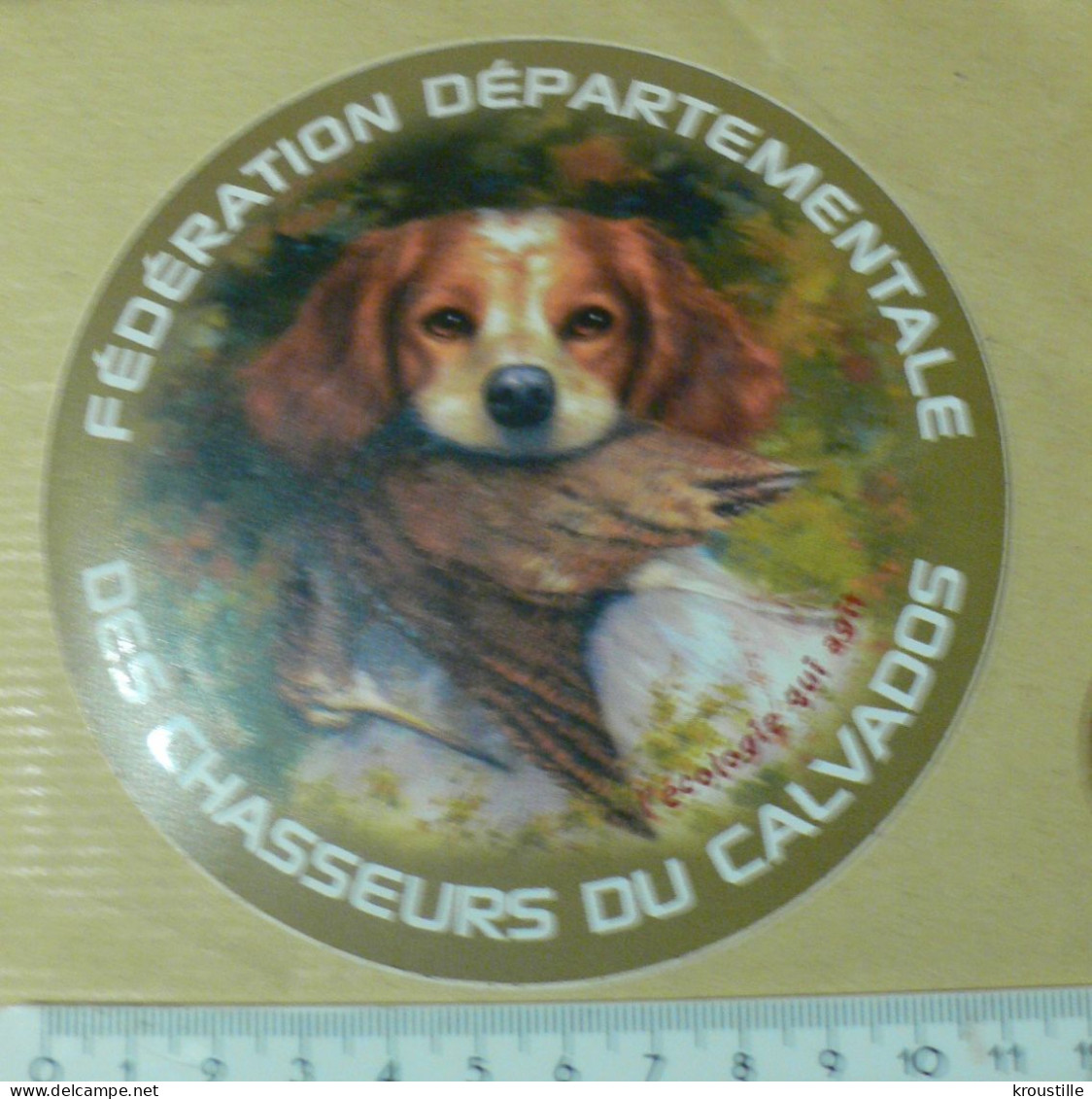CHASSE : AUTOCOLLANT FEDERATION CHASSEURS CALVADOS - Pegatinas