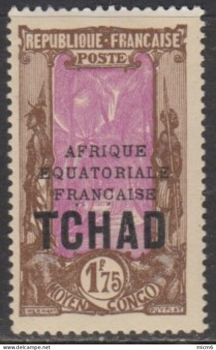 Tchad - N° 54A (YT)  N° 61 (AM) Neuf *. - Unused Stamps