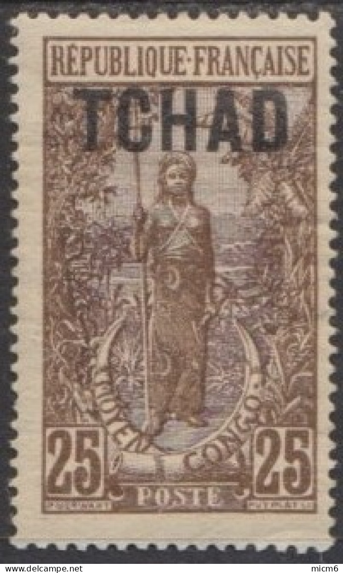 Tchad - N° 08 (YT)  N° 8 (AM) Neuf *. - Unused Stamps