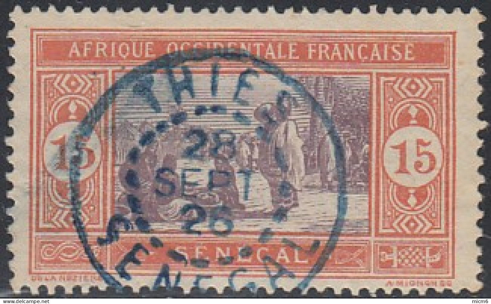 Sénégal 1912-1944 - Thies Sur N° 58 (YT) N° 71 (AM). Oblitération. - Otros & Sin Clasificación