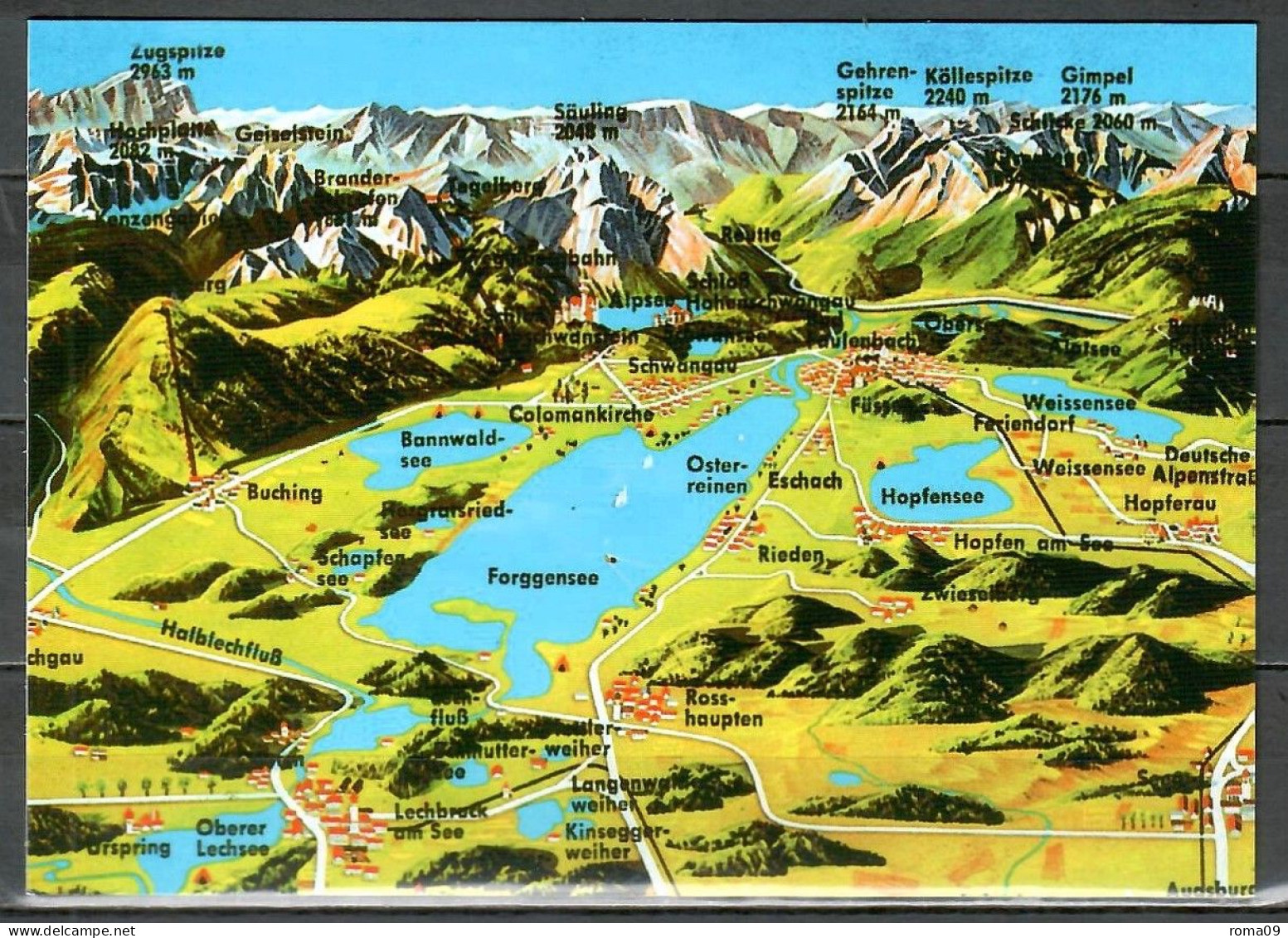 Füssen, Übersicht Forggensee; B-351 - Füssen