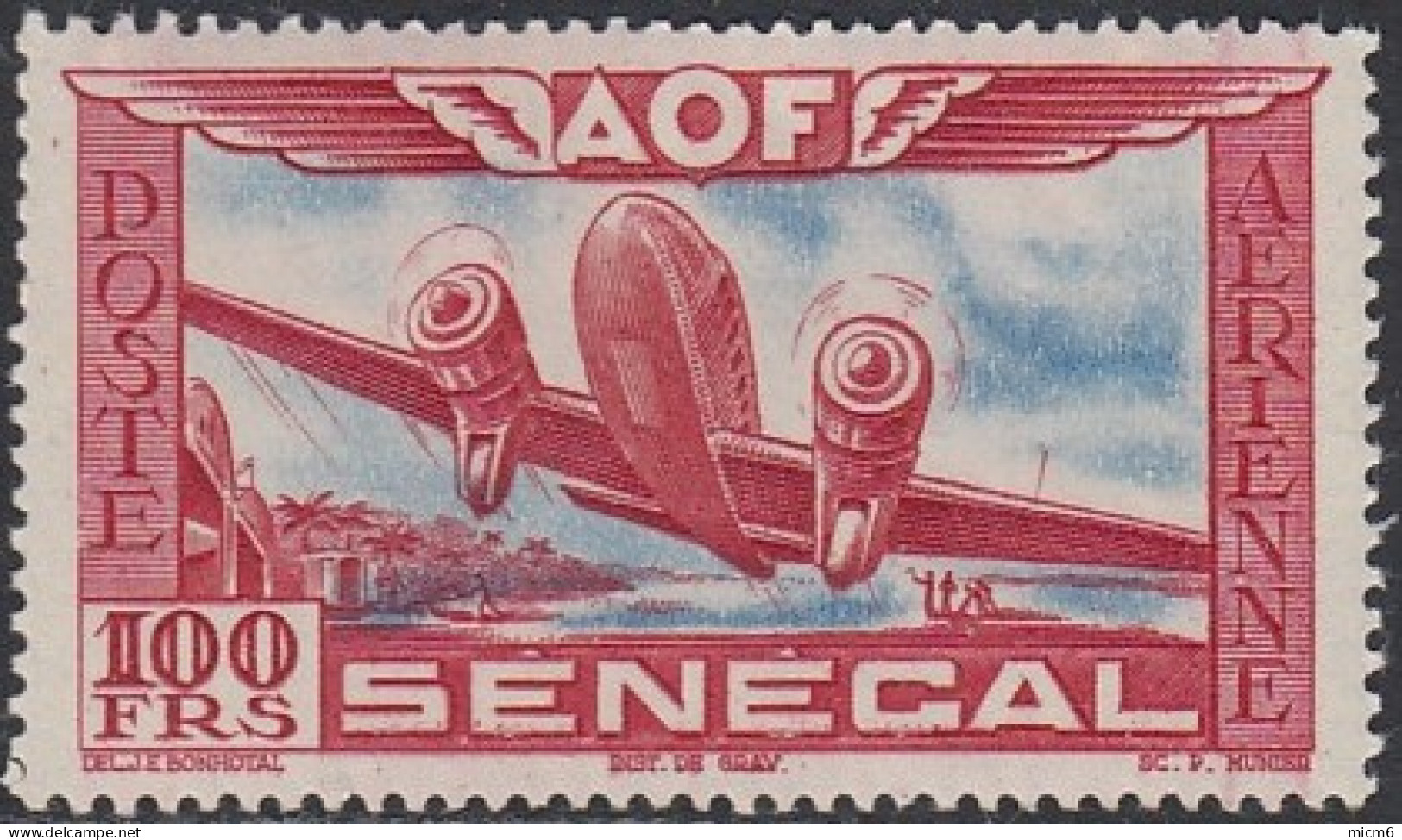 Sénégal 1912-1944 - Poste Aérienne N° 30 (YT) N° 30 (AM) Neuf **. - Luftpost
