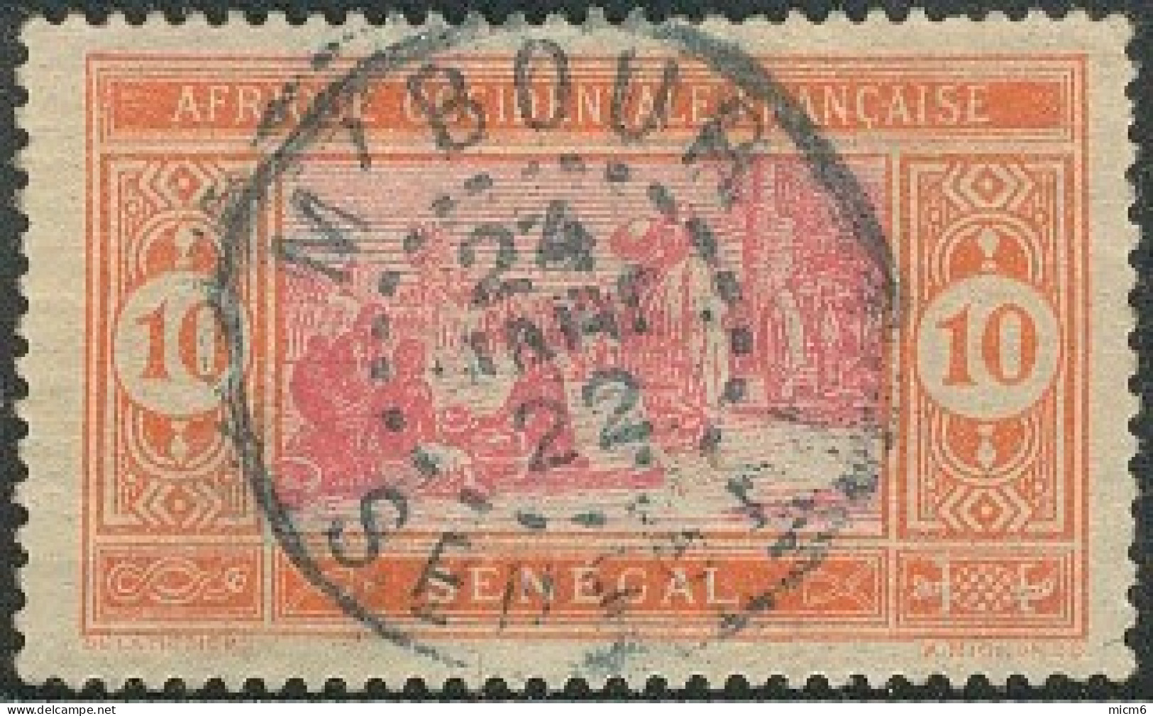 Sénégal 1912-1944 - M'Bour Sur N° 57 (YT) N° 58 (AM). Oblitération. - Autres & Non Classés