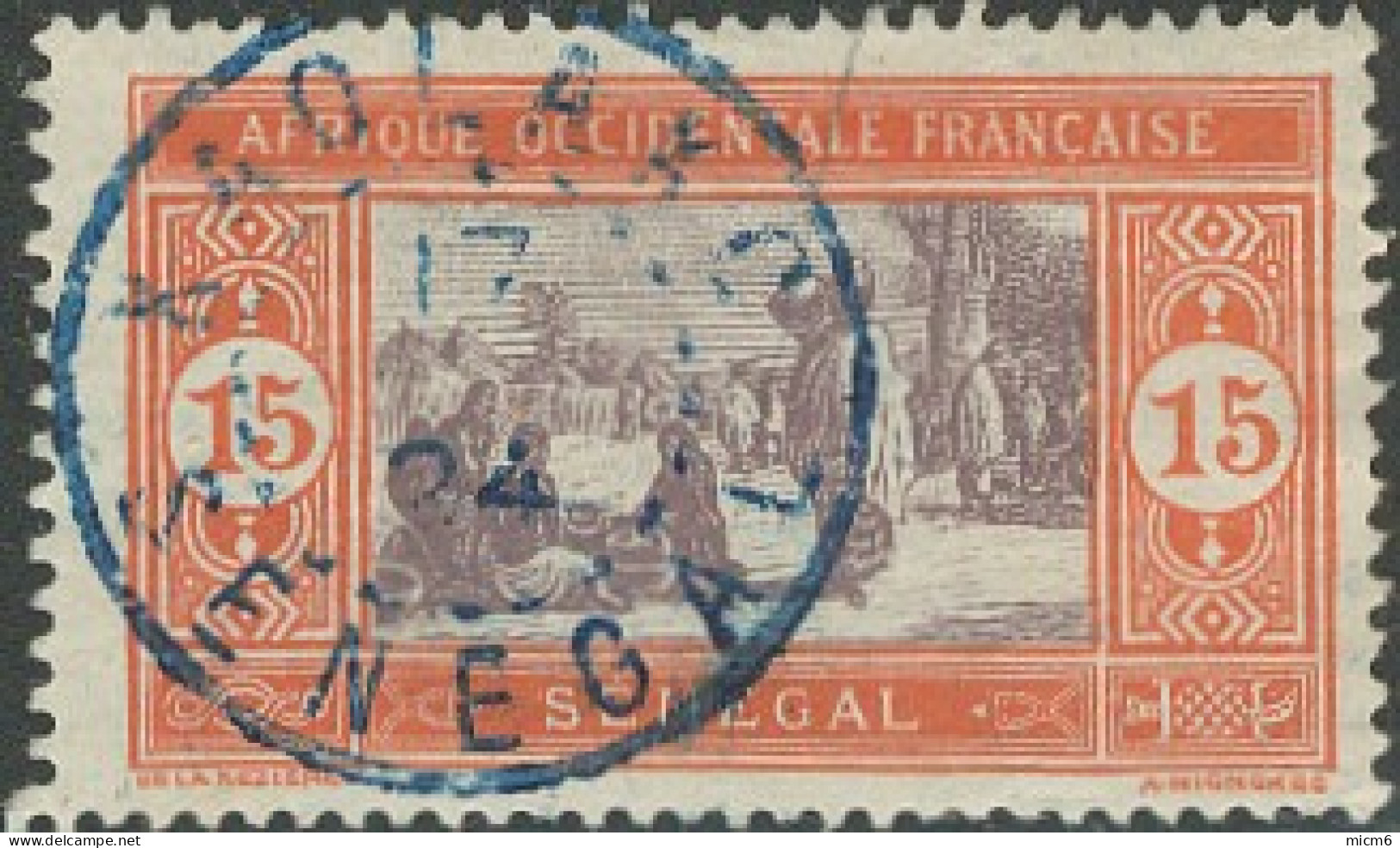 Sénégal 1912-1944 - Kaolack Sur N° 58 (YT) N° 71 (AM). Oblitération. Variante Kaolakc. - Otros & Sin Clasificación