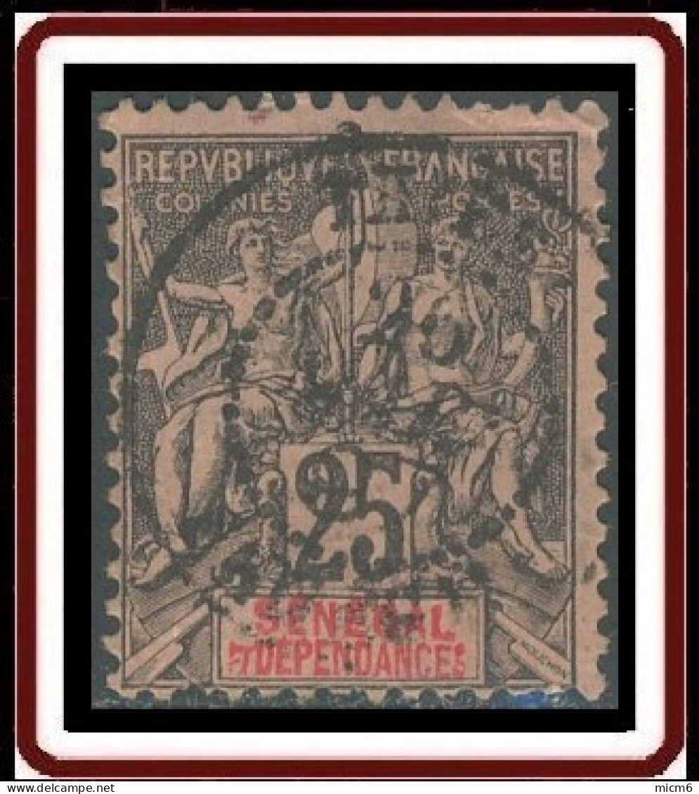 Sénégal 1887-1906 - Thies Sur N° 15 (YT) N° 15 (AM). Oblitération. - Used Stamps