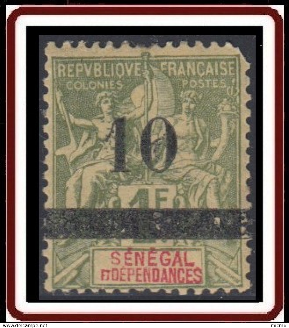 Sénégal 1887-1906 - N° 29 (YT) N° 29 (AM) Neuf **. Défectueux. - Unused Stamps