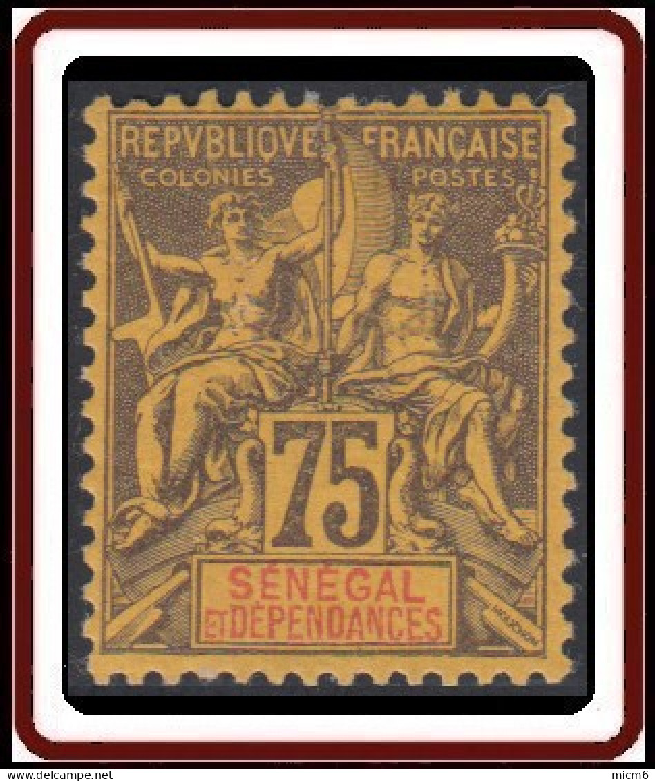 Sénégal 1887-1906 - N° 19 (YT) N° 19 (AM) Neuf *. - Unused Stamps