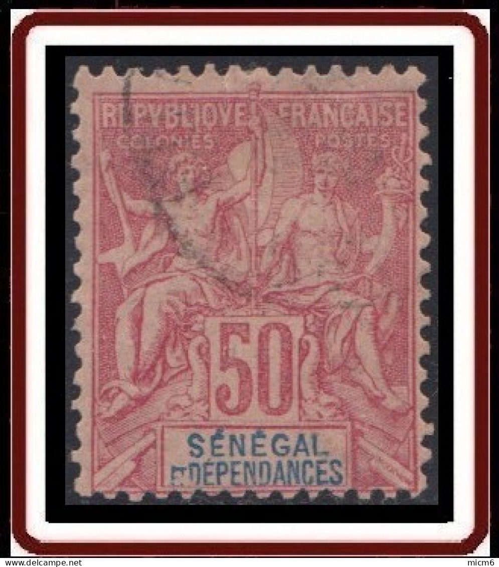 Sénégal 1887-1906 - N° 18 (YT) N° 18 (AM) Oblitéré. - Usati